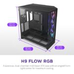 NZXT H9 Flow RGB+ Midi Tower Black - imagine 10