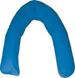 Bed positioning cushion U-crescent in silicone fibre Blue