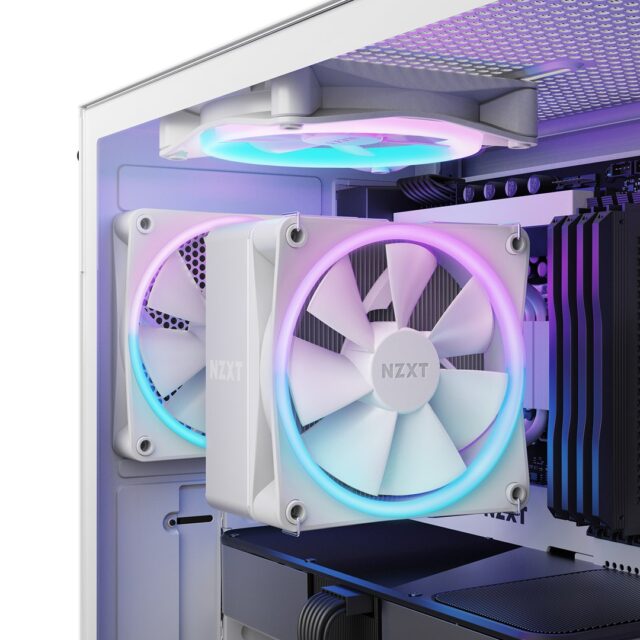 NZXT T120 RGB Processor Air cooler 12 cm White 1 pc(s) - imagine 4