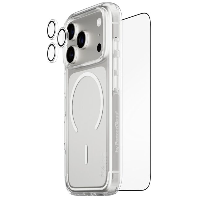 CARE by PanzerGlass Flagship Explorer 3in1 Case + Glass + Lens Protection Kit for iPhone 17 Pro - imagine 2