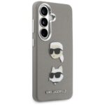 Case Karl Lagerfeld Saffiano Double      Heads Metal for Samsung Galaxy S26 silver - imagine 4