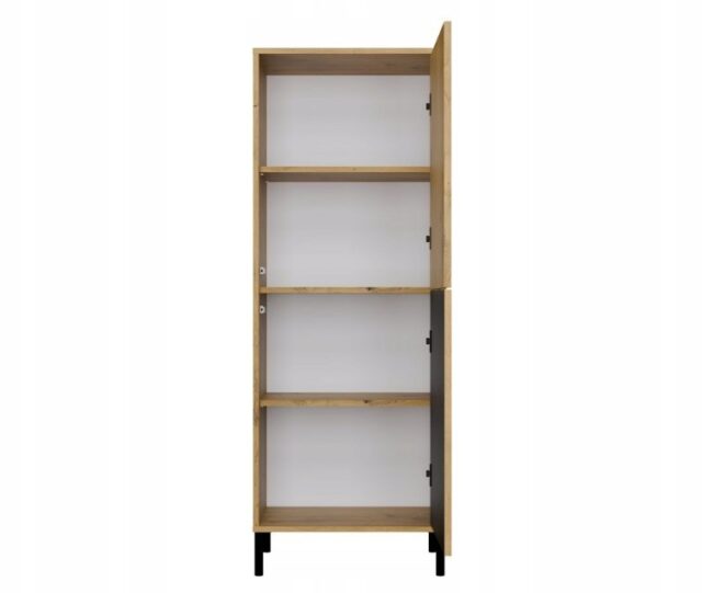 KAMARO 2DK SLIM/GŁ OAK ARTISAN DISPLAY CABINET - imagine 2