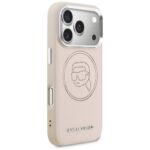 Etui Karl Lagerfeld K Head Point Logo     MagSafe do iPhone 17 Pro różowy - imagine 4