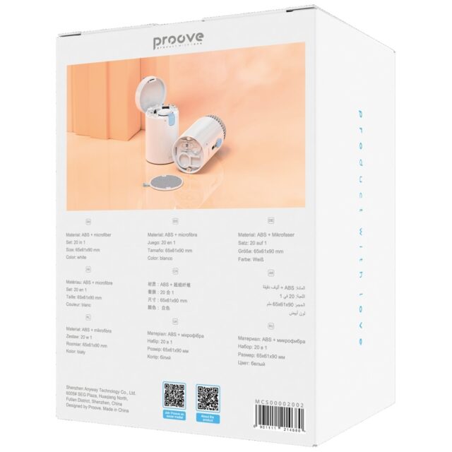 Wielofunkcyjny zestaw do czyszczenia      Proove Mr. Cleaner 20w1 biały - imagine 7