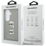 Case Karl Lagerfeld Saffiano Double      Heads Metal for Samsung Galaxy S26 silver - imagine 8