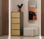 ALMA CHEST OF DRAWERS  ANTHRACITE/ARTISAN OAK - imagine 7