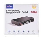 Dahua Technology PoE SF1008LP Unmanaged L2 Fast Ethernet (10/100) Power over Ethernet (PoE) Black - imagine 5
