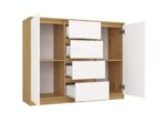 ARTISAN 2-DOOR 4-DRAWER CHEST OF DRAWERS/WHITE - imagine 2