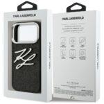 Etui Karl Lagerfeld IML Glitter KL        Diamond Logo do iPhone 17 Pro czarny - imagine 8