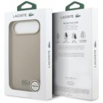Case Lacoste Petit Pique Lacquer Logo MagSafe for iPhone Air taupe - imagine 8