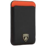 Magnetic Wallet Lamborghini Urus D8  Genuine Leather MagSafe orange - imagine 3