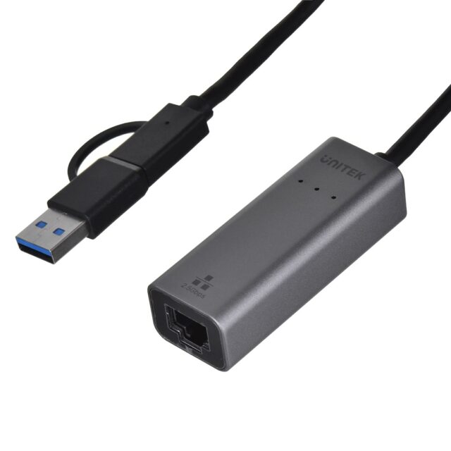 UNITEK ADAPTER USB-A/USB-C - RJ-45 2.5 GBIT  U1313C - imagine 8