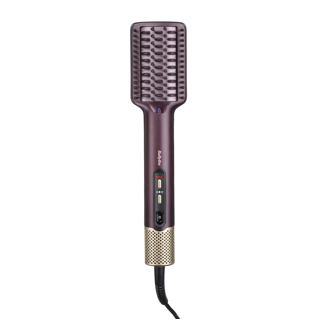 cps-41bc7f4306d075e94abc2c6359711b0f-2026-03-25-21-49-05 BaByliss Air Power AS6400E hair styling tool Straightening brush Airflow Maroon 900 W 2.5 m - imagine 1