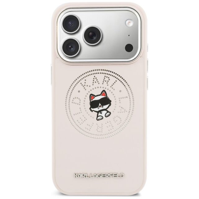 Etui Karl Lagerfeld Point & Choupette     Sketch MagSafe do iPhone 17 Pro Max różowy - imagine 3