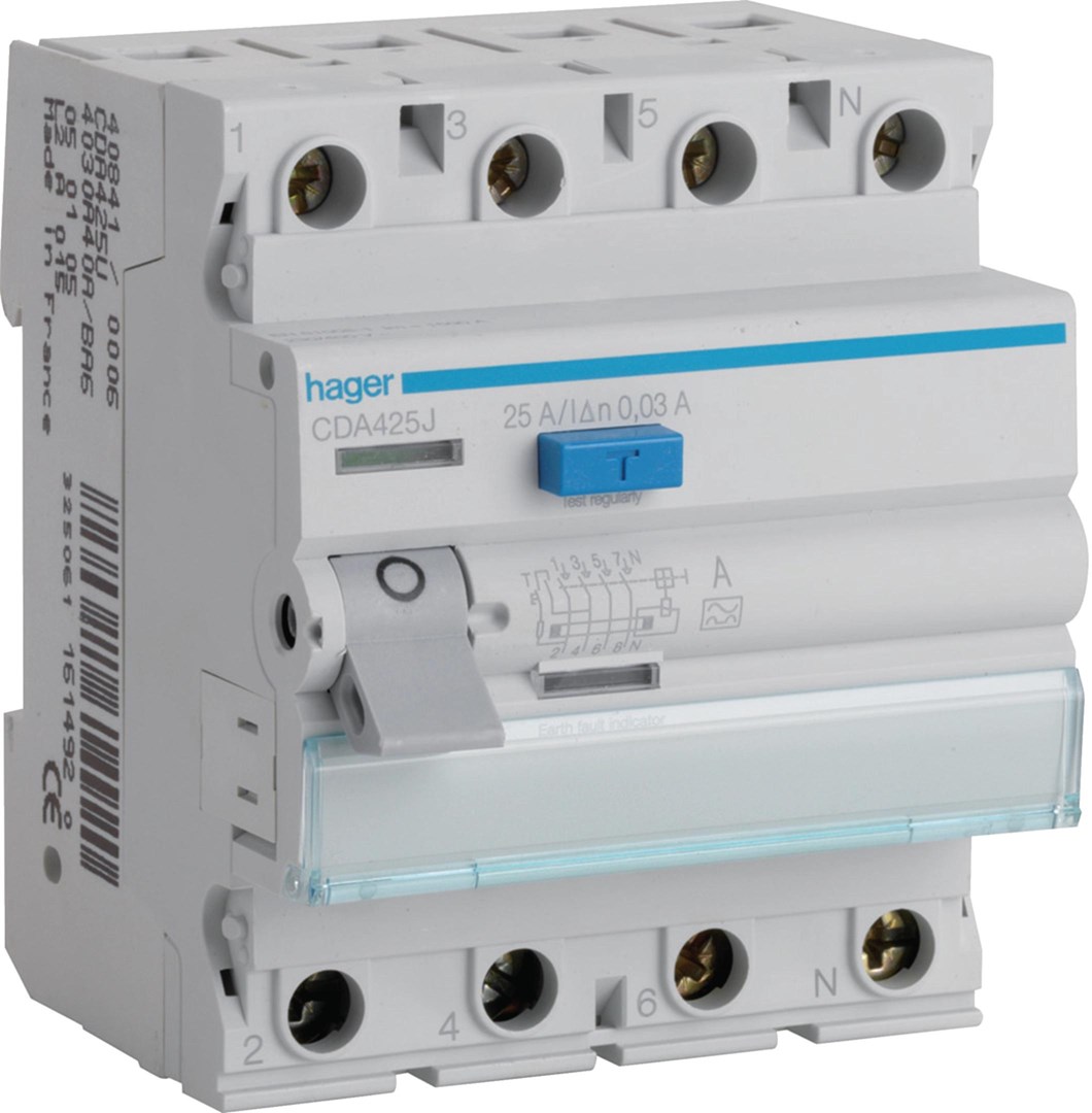 cps-42280ec941df54565e6f456e642c9704-2026-03-31-03-16-54 CDA425J 25A/ 30MA/A DIFFERENTIAL CIRCUIT BREAKER 25A 4P 4M 30MA A 6KA - imagine 1