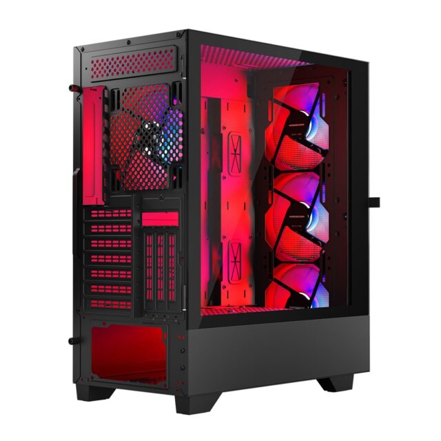 MODECOM SIROCO ARGB Flow MIDI USB 3.0 X 2 CYPE-C computer case - imagine 3