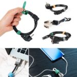 Ringke tape organizer for cables 10 pcs Velcro multicolor ACMT0001 - imagine 3