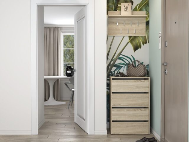 MODO OAK SONOMA SHOE CABINET - imagine 7