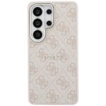Guess PU Leather 4G Gold Frame Magnetic Zadní Kryt pro Samsung Galaxy S26 Ultra Pink - imagine 4