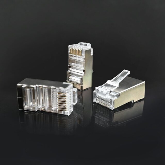 Qoltec 54554 RJ45 modular connector | CAT5e | FTP |Gold-plated contacts | 100 pieces - imagine 4