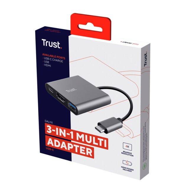 Trust Dalyx USB 3.2 Gen 1 (3.1 Gen 1) Type-C Aluminium  Black - imagine 6
