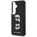 Case Karl Lagerfeld Saffiano Double      Heads Metal for Samsung Galaxy S26 black - imagine 6