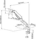 HOLDER FOR 1 LED/LCD MONITOR 13-27  L-11GD ART - imagine 2