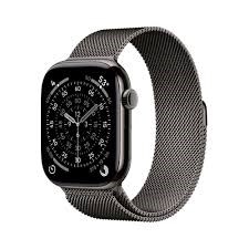 cps-43b5a34f67d375c0cb34a1b986508224-2026-03-31-11-46-13 Apple Watch Series 11 GPS + Cellular 46mm Slate Titanium Case with Slate Milanese Loop - M/L - imagine 1