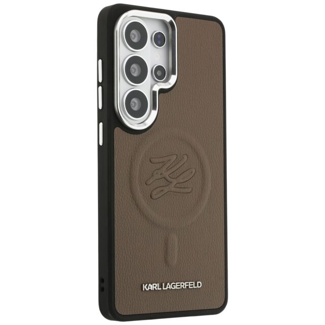 Case Karl Lagerfeld Embossed Ring        Initials MagSafe for Samsung Galaxy S26 Ultra brown - imagine 4