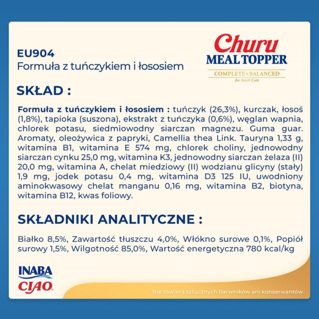 INABA Churu Meal Topper Tuna with salmon - cat treats - 4 x 14g - imagine 6