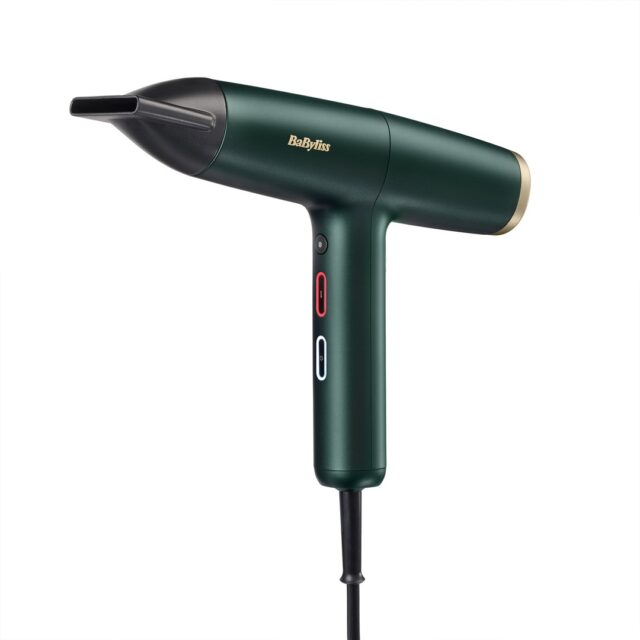 BaByliss Air Power Pro hair dryer 1700 W Gold  Green - imagine 4