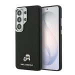 Karl Lagerfeld Grained PU Leather K&CH Heads Magnetic Zadní Kryt pro Samsung Galaxy S26 Ultra Black - imagine 9