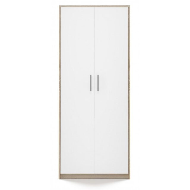Filing cabinet OLIV 2D 74x35x180 cm  Sonoma/White - imagine 7