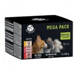 PETREPUBLIC Mega Pack Chicken  salmon  veal - wet cat food - 12x100g