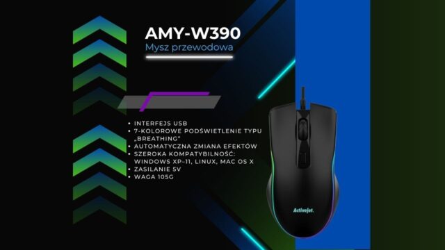 Activejet AMY-W390 USB wired heated mouse - imagine 6