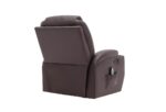 EXTRALINK FOTEL WYPOCZYNKOWY MASUJĄCY Z PODNÓŻKIEM BRĄZOWY - imagine 4