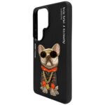 Etui Nimmy Glasses Cool Dog do Samsung    Galaxy S26 Ultra czarny - imagine 2