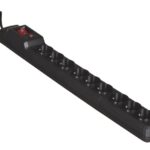 Activejet ACJ COMBO 9GN 5M black power strip with cord