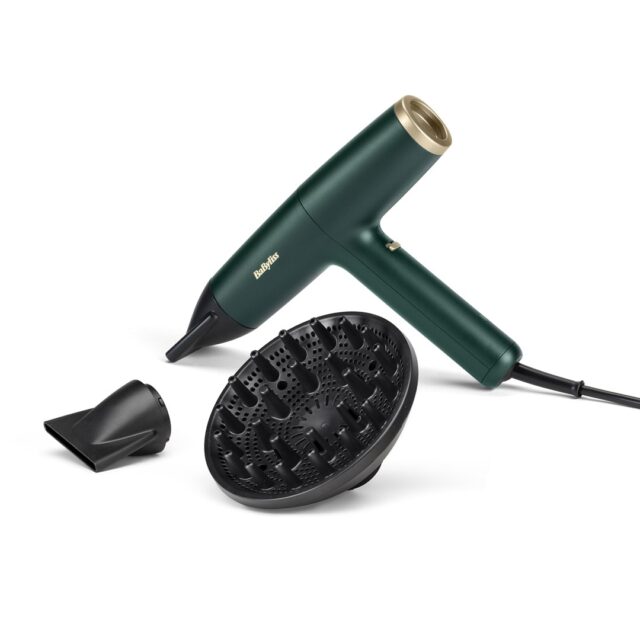 BaByliss Air Power Pro hair dryer 1700 W Gold  Green - imagine 6