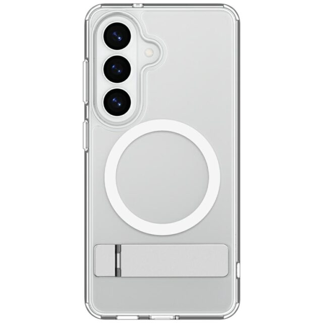 Etui Spigen Ultra Hybrid S Mag MagSafe  do Samsung Galaxy S26 clear white - imagine 3