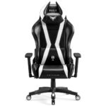 Gaming chair Diablo Chairs X-Horn 2.0 Normal Size black-white - imagine 2