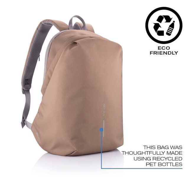 XD DESIGN ANTI-THEFT BACKPACK BOBBY SOFT BROWN P/N: P705.796 - imagine 7
