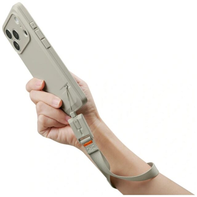 Universal leash handstrap Spigen DA30S-LS Lanyard stone - imagine 2