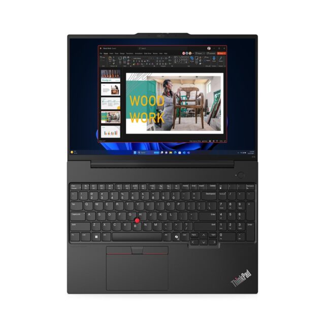 Lenovo ThinkPad E16 Gen 2 (AMD) AMD Ryzen™ 5 7535U Laptop 40.6 cm (16 ) WUXGA 8 GB DDR5-SDRAM 256 GB SSD Wi-Fi 6E (802.11ax) Windows 11 Pro English Black New Repack/Repacked - imagine 10