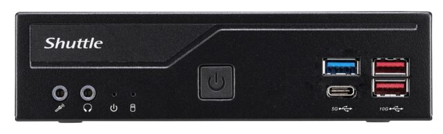 Shuttle Slim PC DH770   S1700  2x HDMI  2x DP   2x 2.5G LAN  2x COM  8x USB  1x 2.5   2x M.2  24/7 permanent operation  incl. VESA - imagine 2