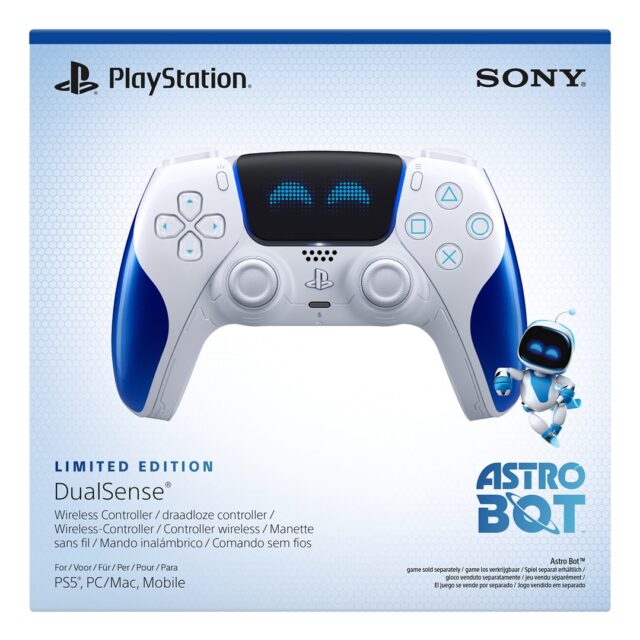 Sony DualSense Wireless Controller – ASTRO BOT Joyful Limited Edition Blue  White Bluetooth/USB Gamepad Analogue / Digital Android  MAC  PC  PlayStation 5  iOS - imagine 6