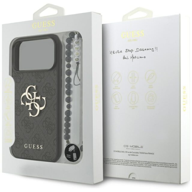 Guess 4G Strap 4G Classic Logo case for iPhone 17 Pro Max black - imagine 9