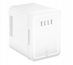 Mini lodówka z lusterkiem do makijażu LED ELLE 4L biała - imagine 2