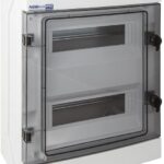 Modular hermetic switchgear (500V AC  1000V DC) 2x12 surface-mounted (N+PE) IP65 RH-24
