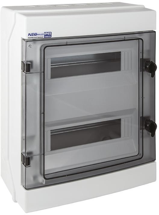 cps-4762db60bd5c477d63e8c316c8f43373-2026-03-30-05-04-47 Modular hermetic switchgear (500V AC 1000V DC) 2x12 surface-mounted (N+PE) IP65 RH-24 - imagine 1